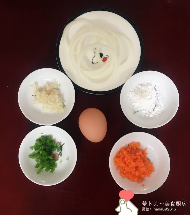 Steps for Making Onion Egg Vegetable Pancake