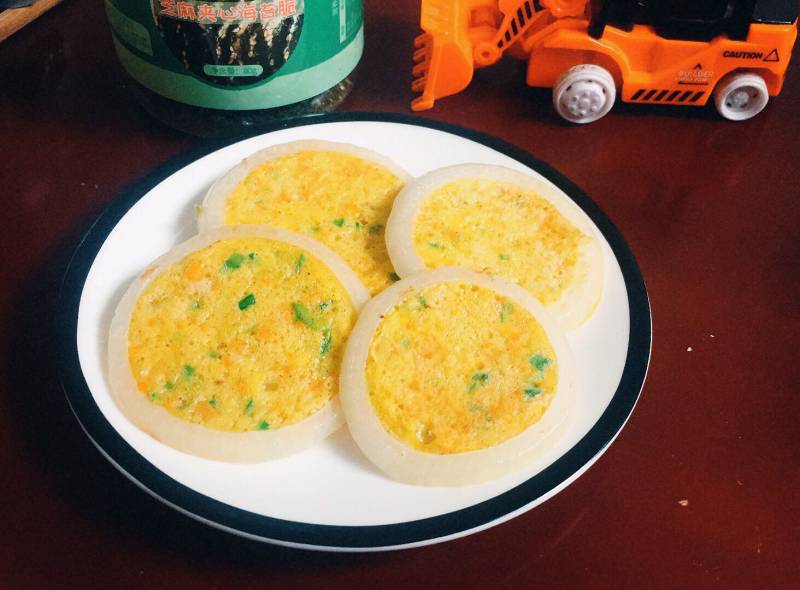 Steps for Making Onion Egg Vegetable Pancake