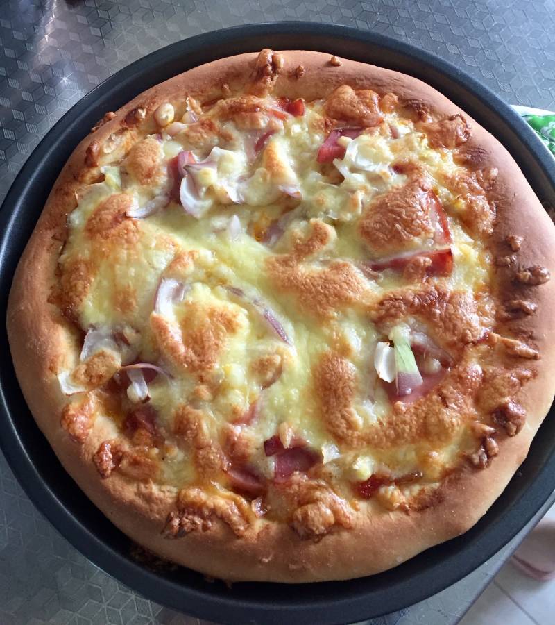 Ham and Cheese Pizza