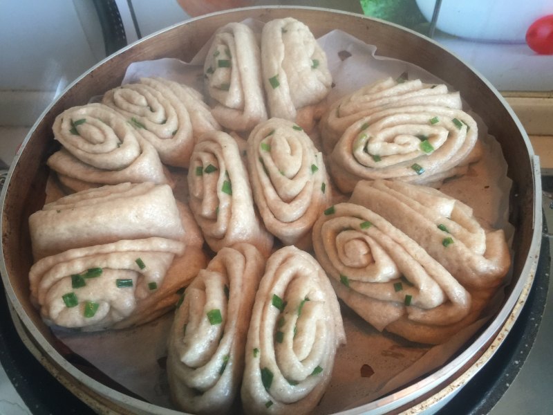 Steps for making Scallion Whole Wheat Rolls