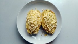 Steps for Making Cheese Baked Sweet Potato