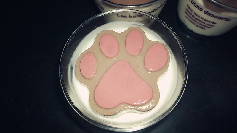 Cat Claw Pudding Frozen Cheesecake Making Steps