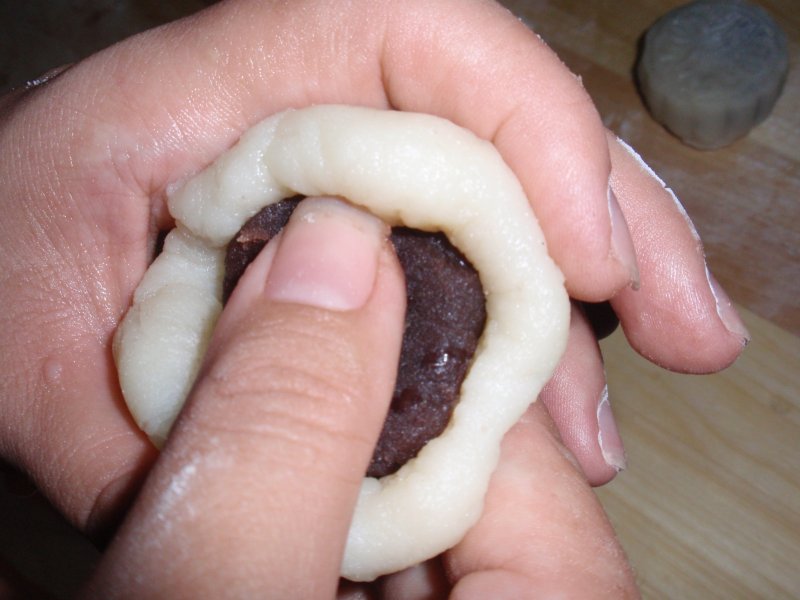 Steps to Make Snow Skin Mooncake