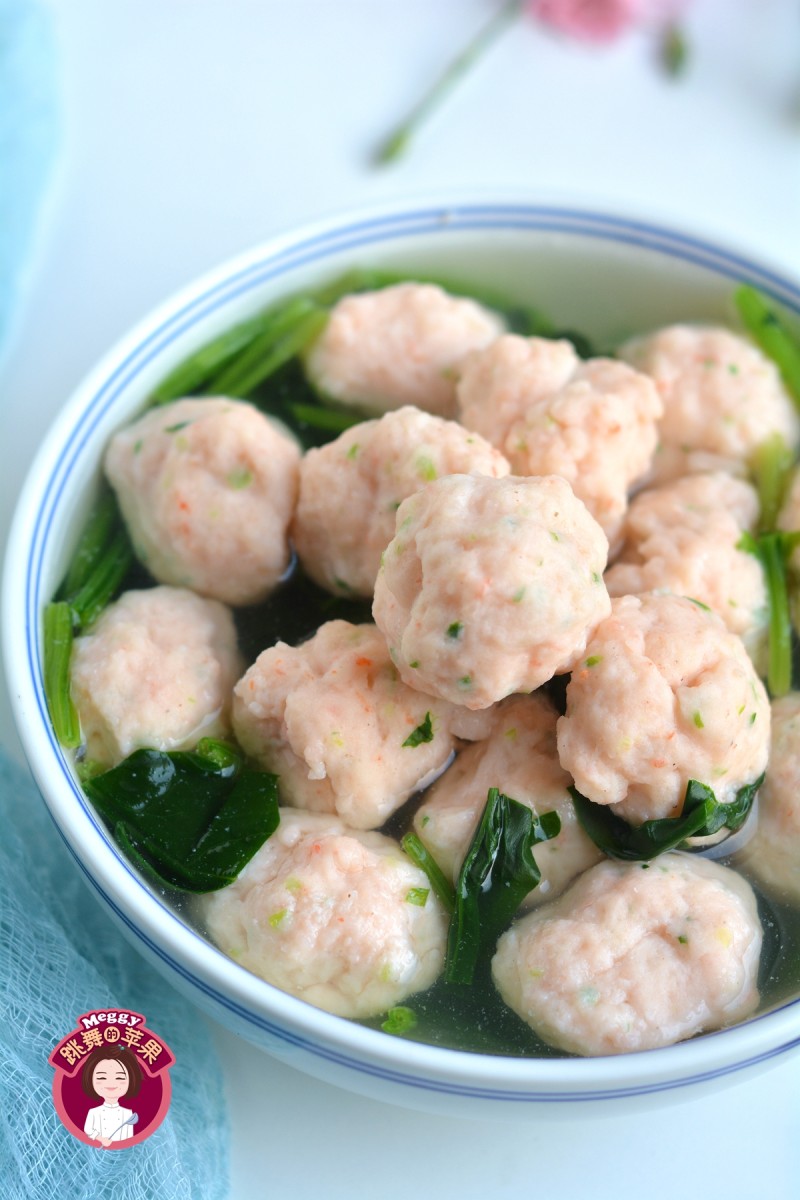 Shrimp Ball Spinach Soup