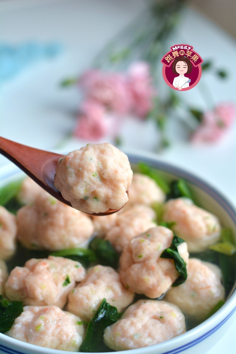 Shrimp Ball Spinach Soup