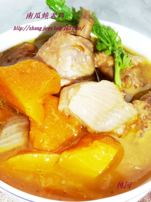 Pumpkin Stewed Old Chicken