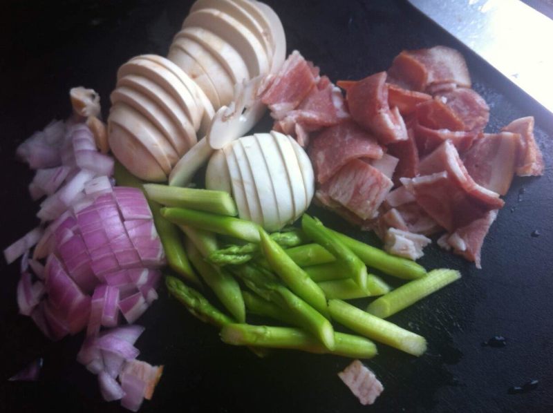 Steps for Making Creamy Mushroom Bacon Pasta