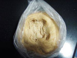 Red Bean Peanut Bread Ring (Cold Fermentation Method with Pre-ferment) - Sweet Bread Series Making Steps