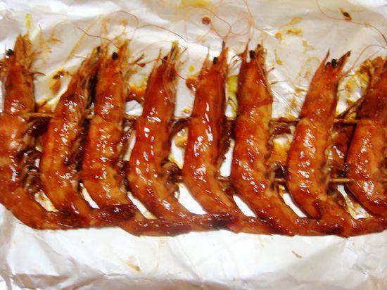 Japanese Style Teriyaki Grilled Shrimp Cooking Steps