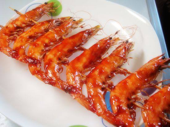 Japanese Style Teriyaki Grilled Shrimp Cooking Steps