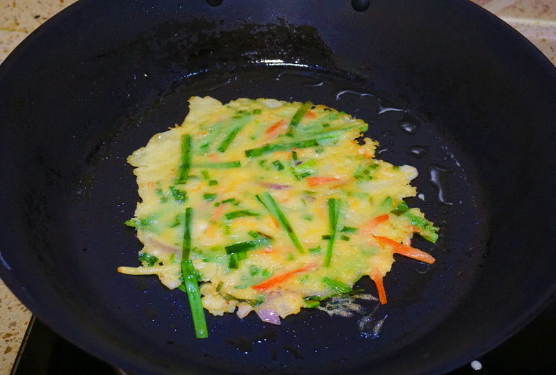 Steps for making Korean Pine Nut Shrimp Pancake