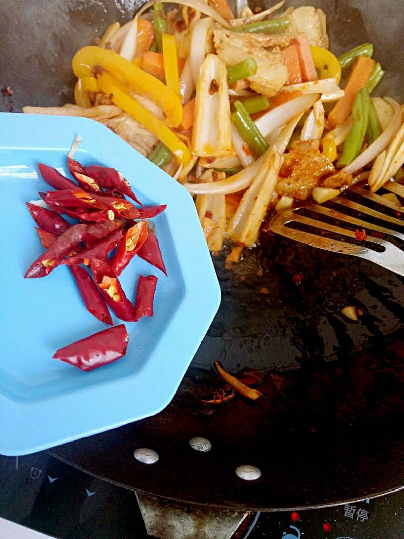 Dry Pot Mixed Vegetables Cooking Steps