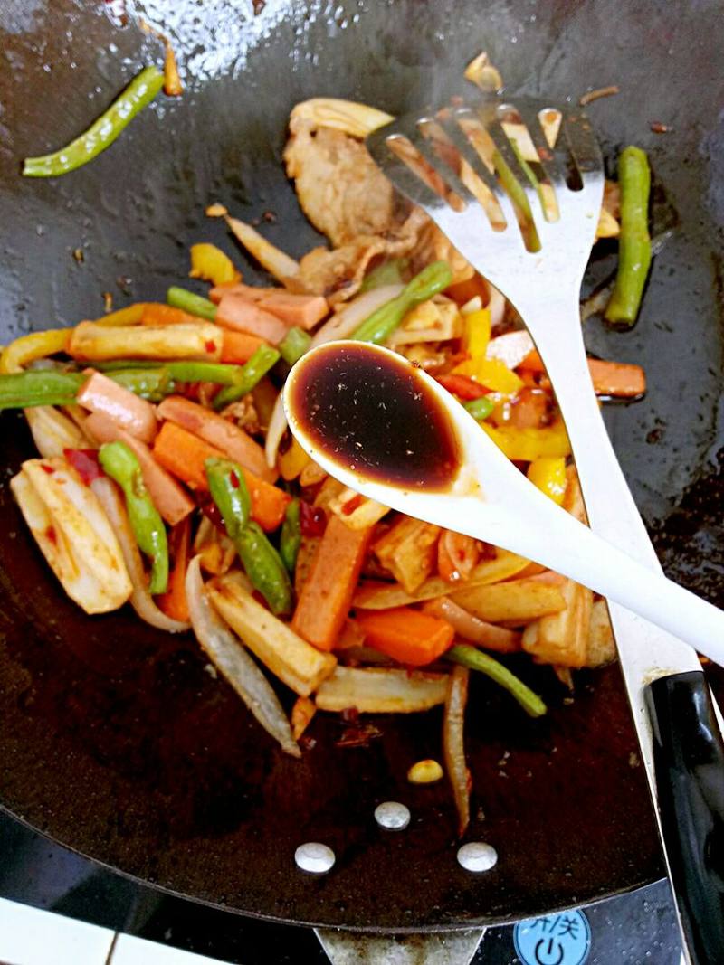 Dry Pot Mixed Vegetables Cooking Steps