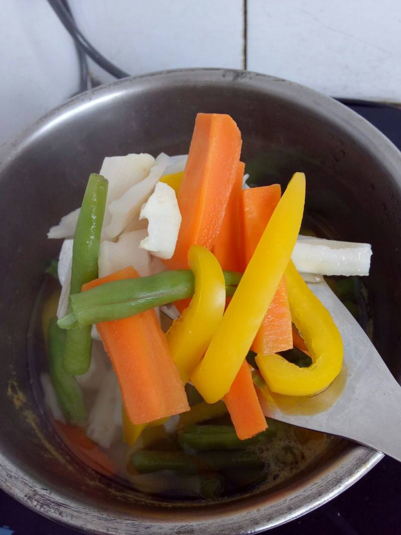 Dry Pot Mixed Vegetables Cooking Steps