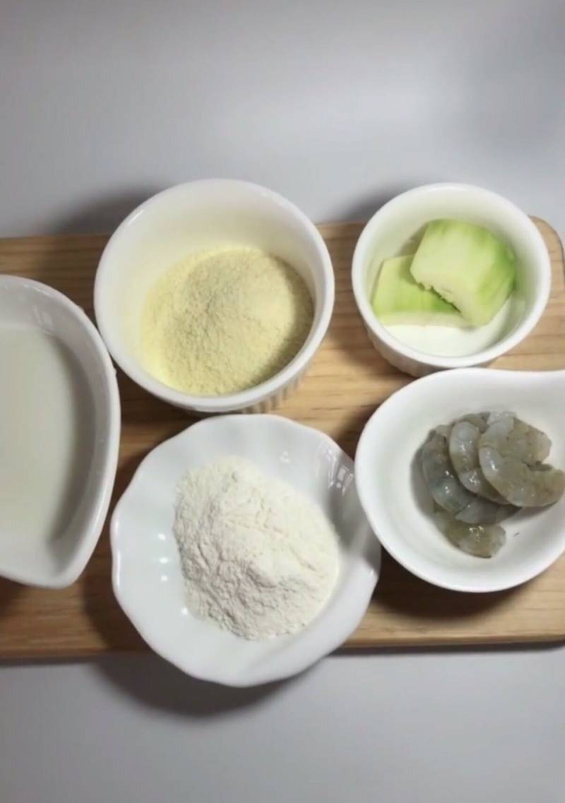 Zucchini Rice Flour Soft Pancake Making Steps