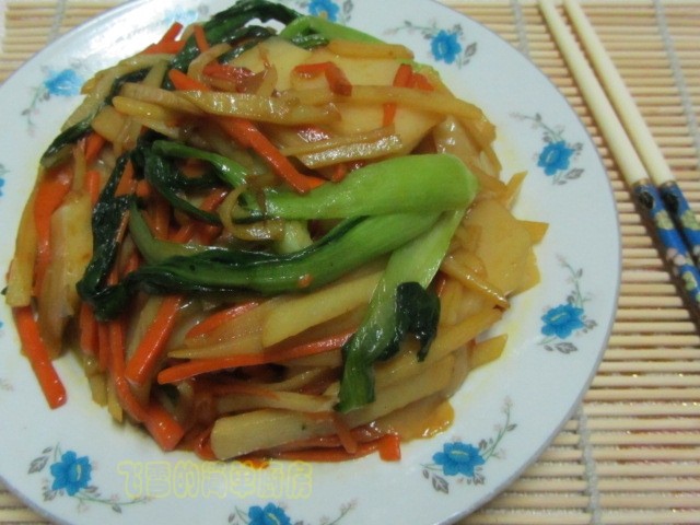 Steps for Making Stir-Fried Rice Cake