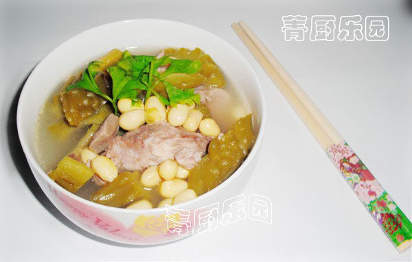 Soybean Bitter Melon Pork Rib Soup - Refreshing Soup for Summer Heat