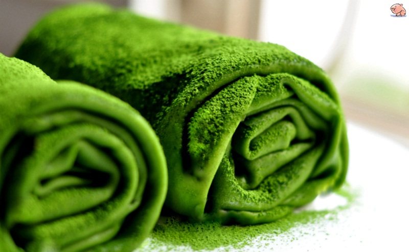 Steps for Making Matcha Towel Roll