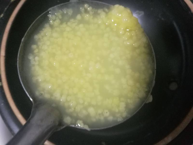 Steps for making Brazil Nut Millet Porridge