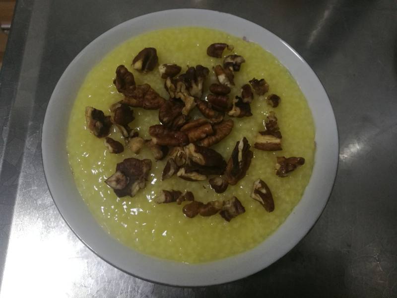 Steps for making Brazil Nut Millet Porridge