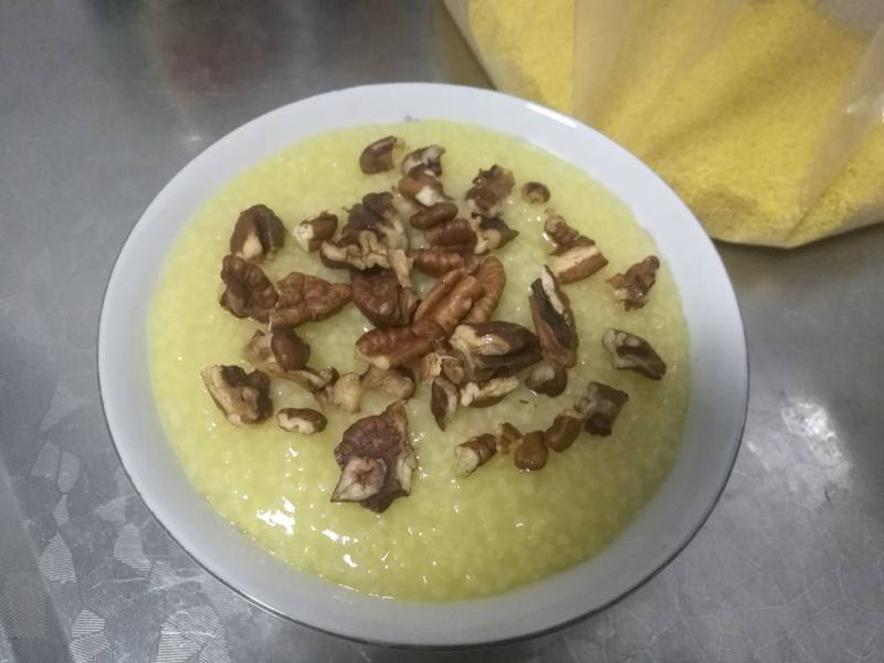 Steps for making Brazil Nut Millet Porridge