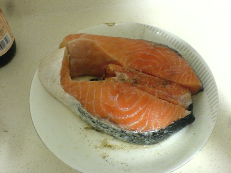 Thai-style Salmon Cooking Steps