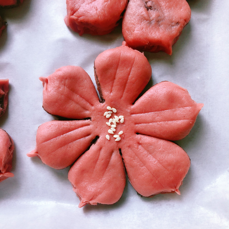 Steps for Making Sakura Pastry