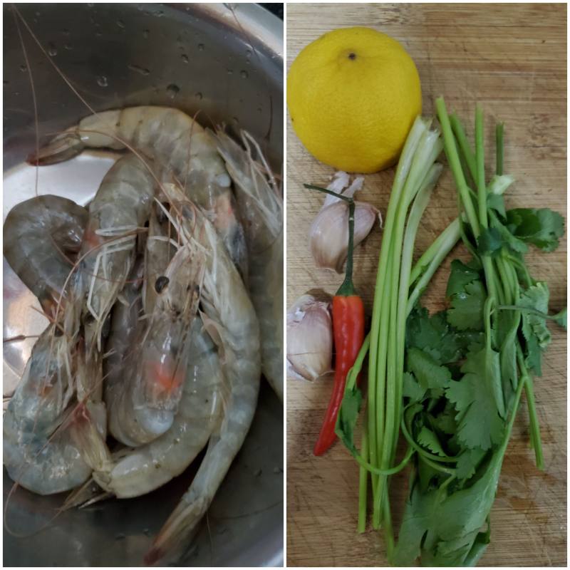 Steps for cooking Thai Lemon Shrimp