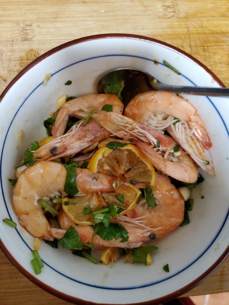 Steps for cooking Thai Lemon Shrimp