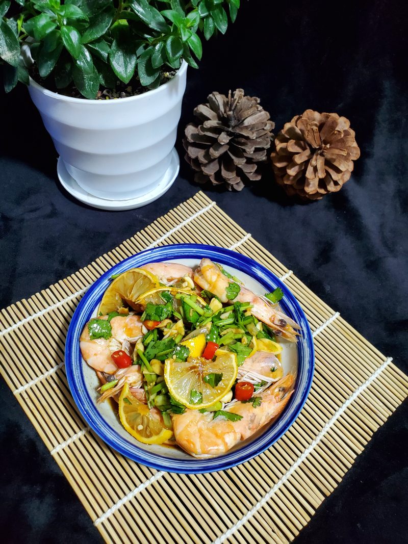 Steps for cooking Thai Lemon Shrimp