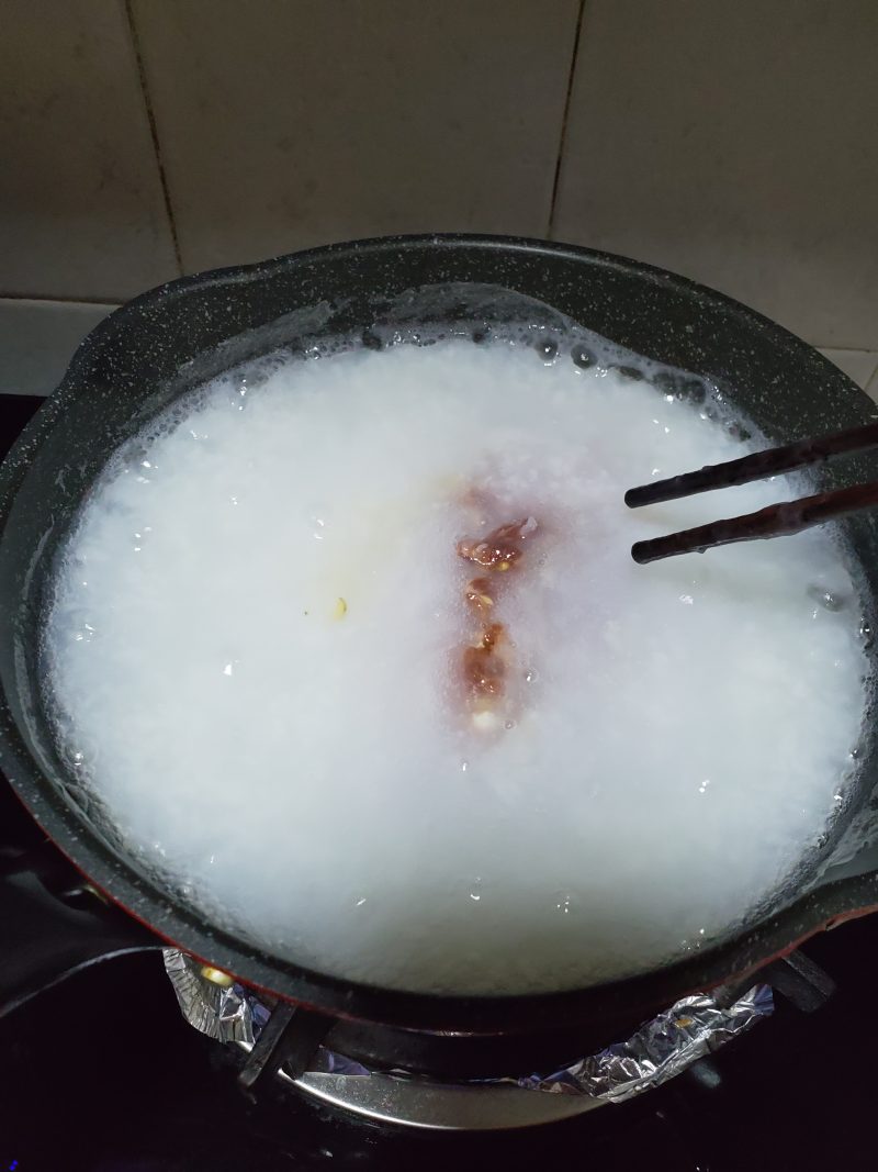 Steps for Making Lean Pork Congee