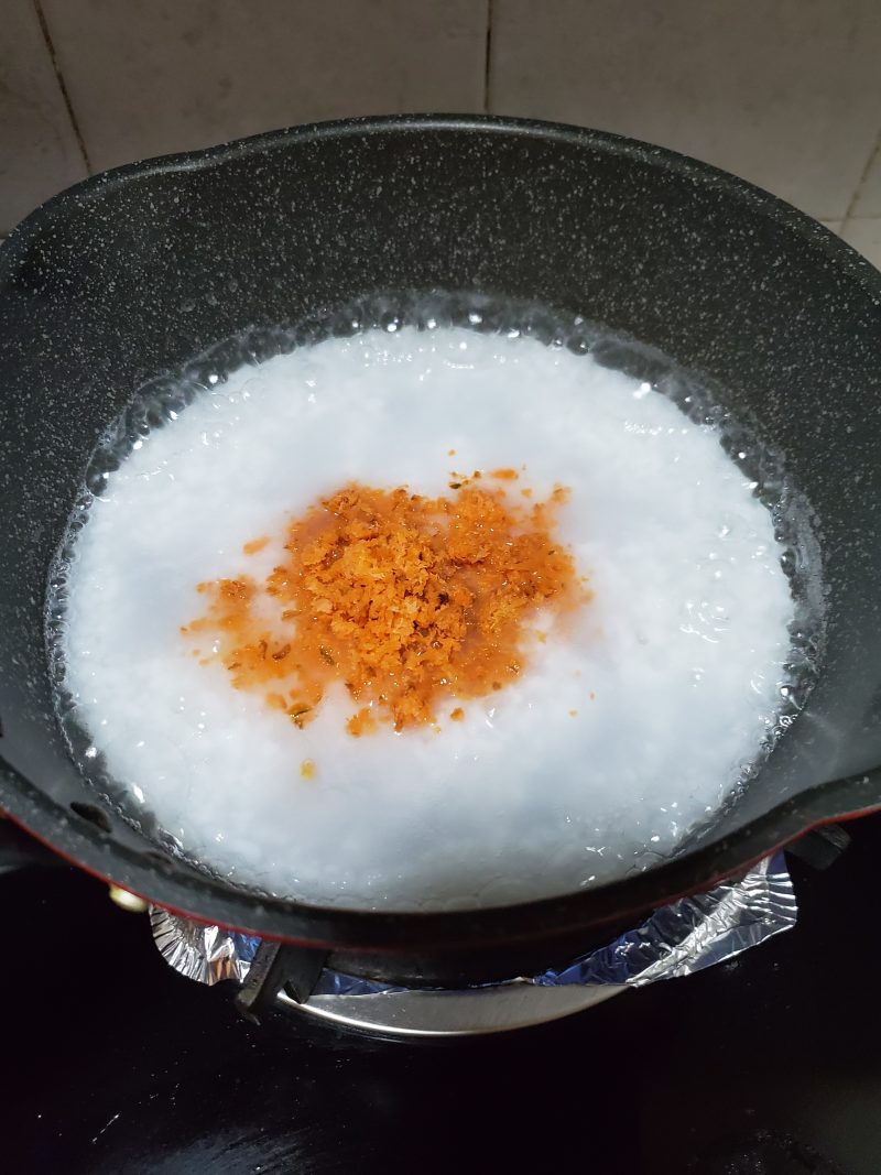 Steps for Making Carrot Congee