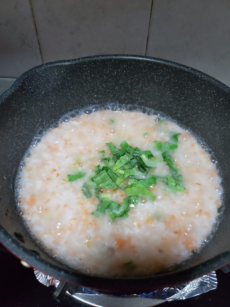 Steps for Making Carrot Congee