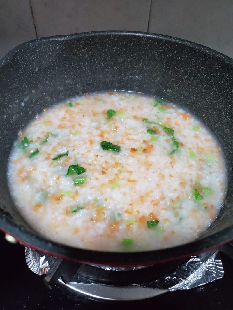 Steps for Making Carrot Congee