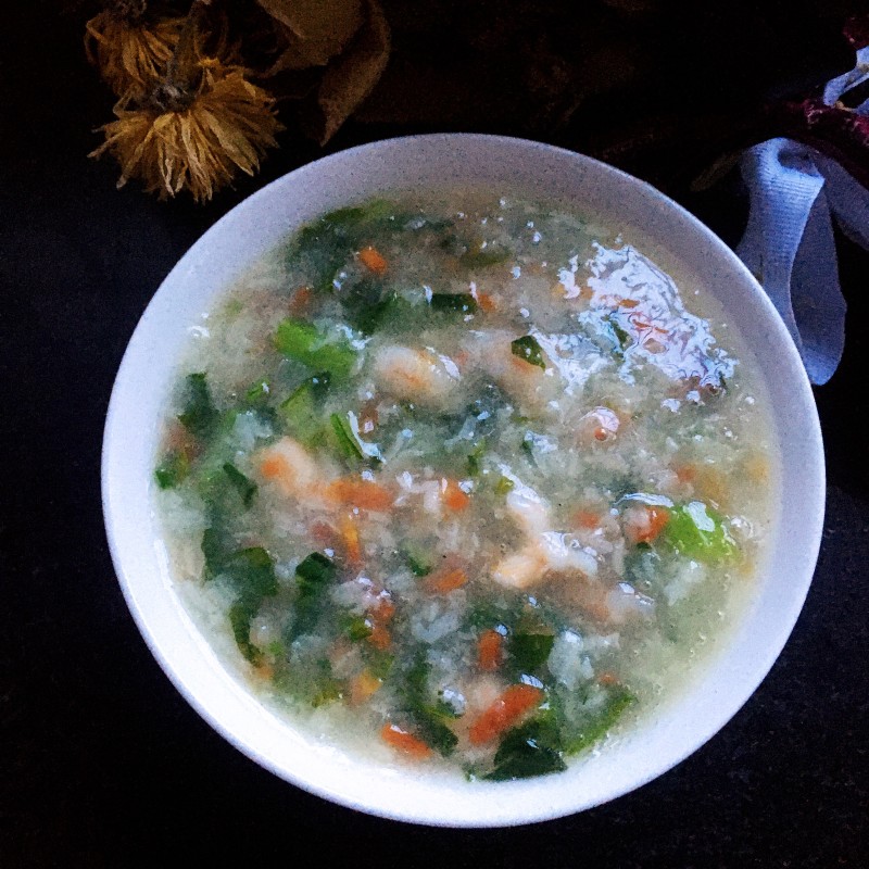 Shrimp and Vegetable Congee