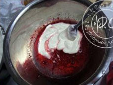 Cherry Mousse Making Steps