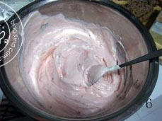 Cherry Mousse Making Steps