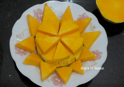 Steps to Cook Pumpkin with Fermented Rice