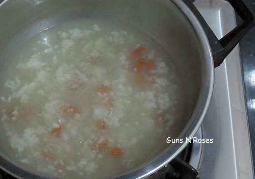 Steps to Cook Pumpkin with Fermented Rice