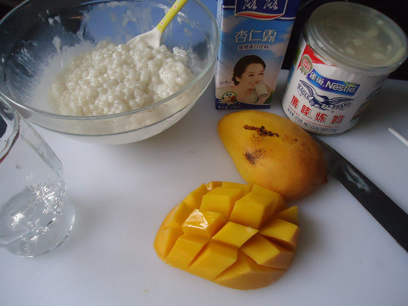 Steps for Making Mango Sago Dessert