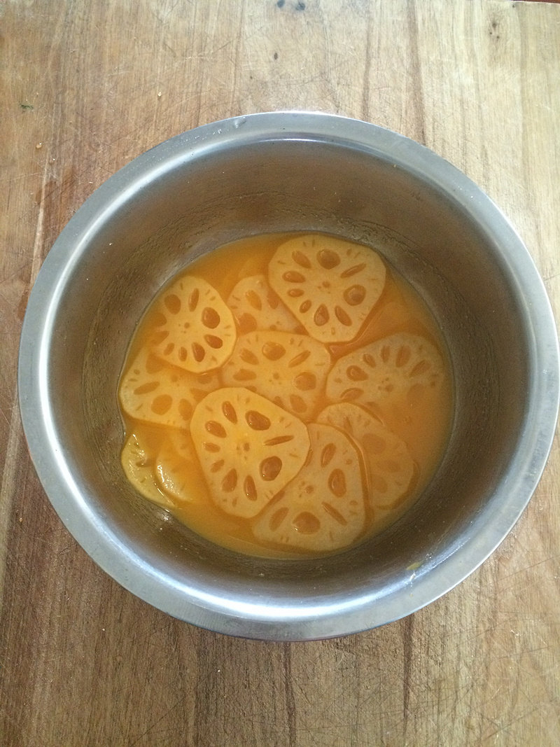 Steps for Making Lotus Root Chips with Osmanthus and Fruit Jelly