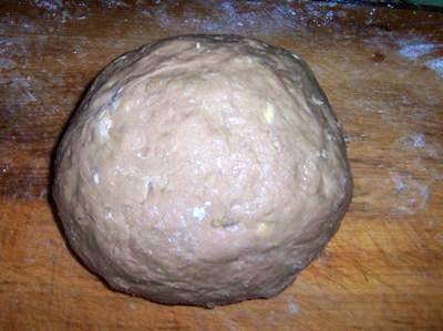 Steps for making Christmas Stollen Bread