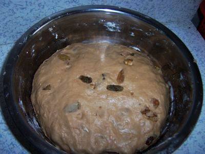 Steps for making Christmas Stollen Bread