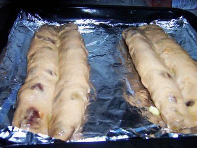 Steps for making Christmas Stollen Bread