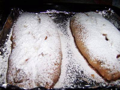 Steps for making Christmas Stollen Bread