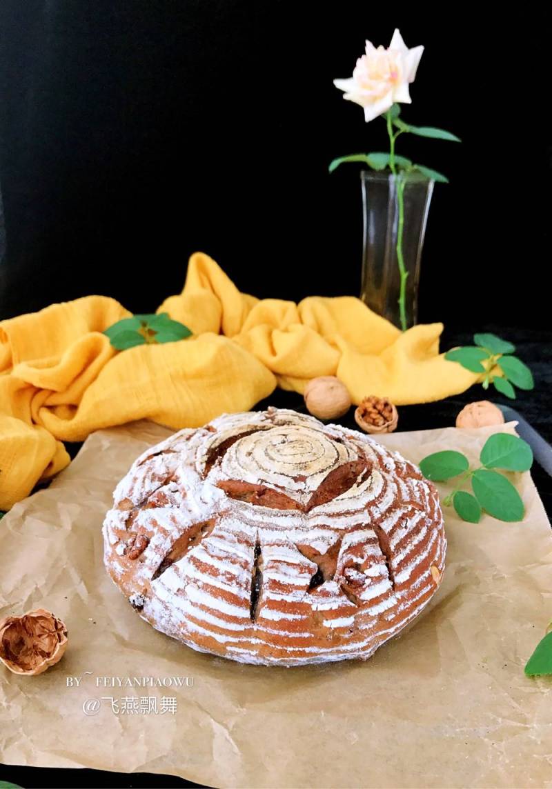 Steps for making Butterfly Pea Flower Starry European Bread