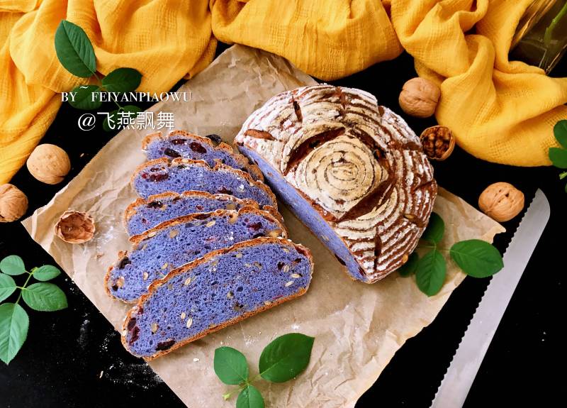 Butterfly Pea Flower Starry European Bread