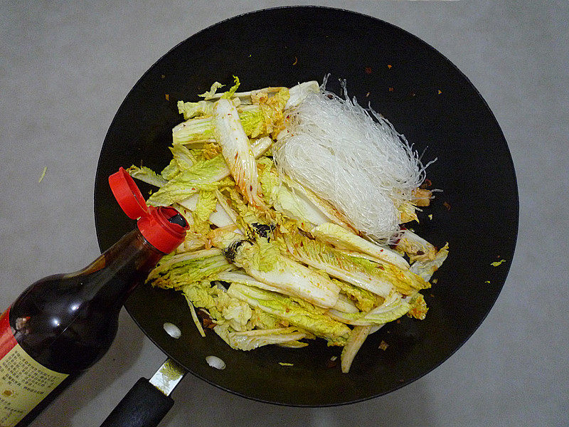 Steps for Stir-fried Vermicelli with Baby Bok Choy