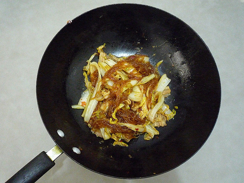 Steps for Stir-fried Vermicelli with Baby Bok Choy