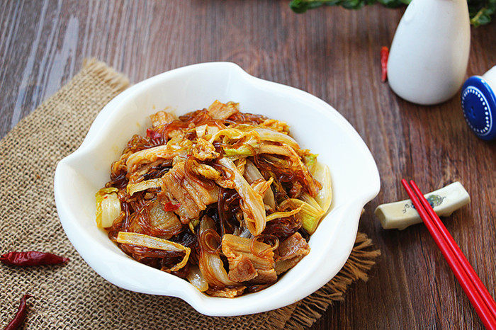 Steps for Stir-fried Vermicelli with Baby Bok Choy